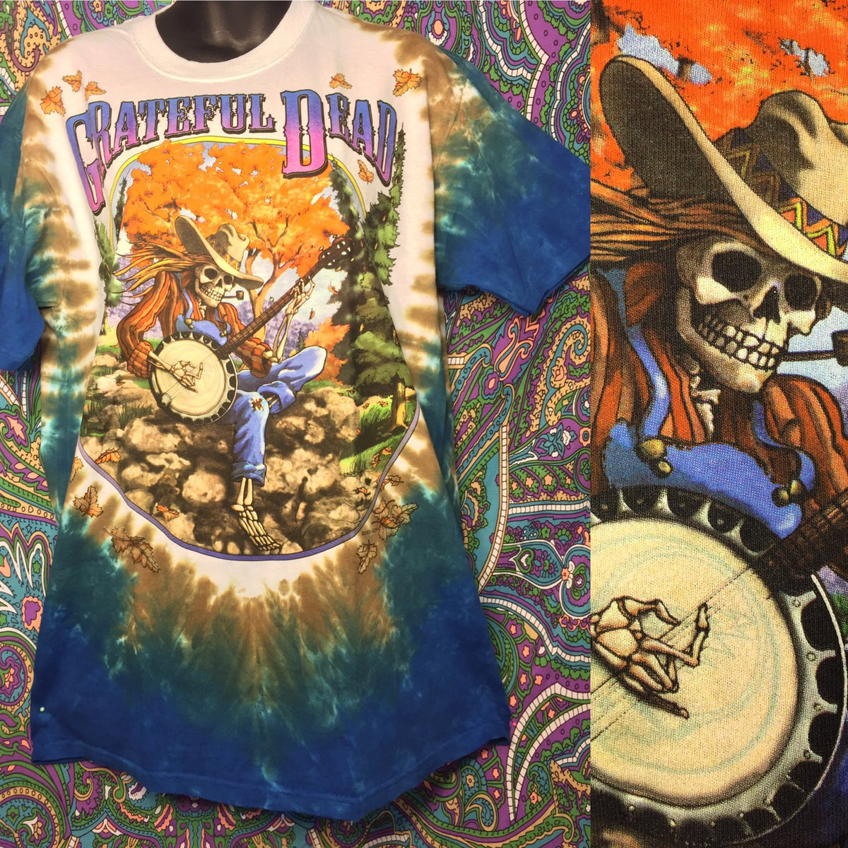 Grateful Dead Banjo Tie Dye T-Shirt