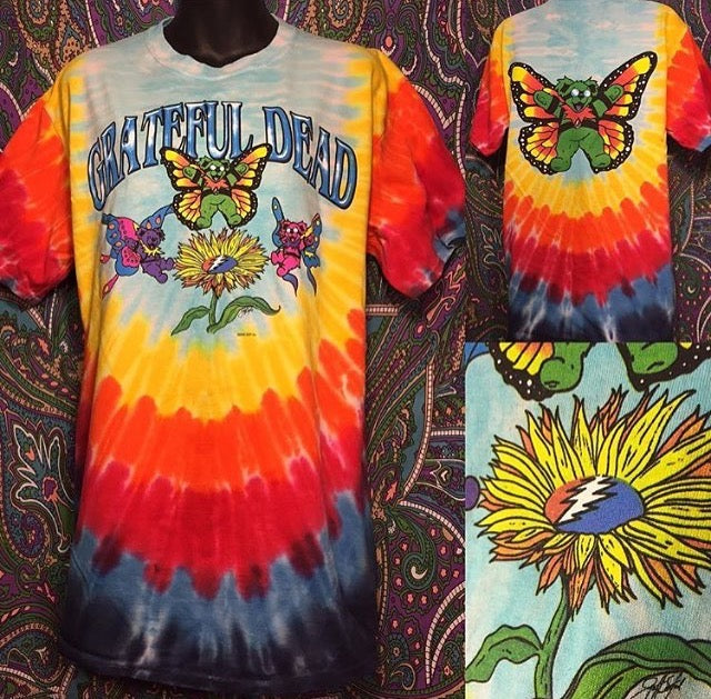 Grateful Dead Bears Butterflies Men's Shirt – 28th Street Beach